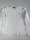 Polo Ralph Lauren Cable Knit Crewneck Sweater – Heather Cream (XL)