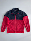 Big Train Osaka Two-Tone Red & Navy Windbreaker Track Jacket (M)