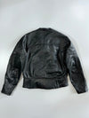 Vintage Real Leather Biker Jacket (L/XL)