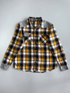 Big Train Osaka Contrast Shoulder Panel Flannel Shirt (L)