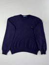 Vintage Polo by Ralph Lauren Navy Crewneck Sweater – Green Pony (L/XL)