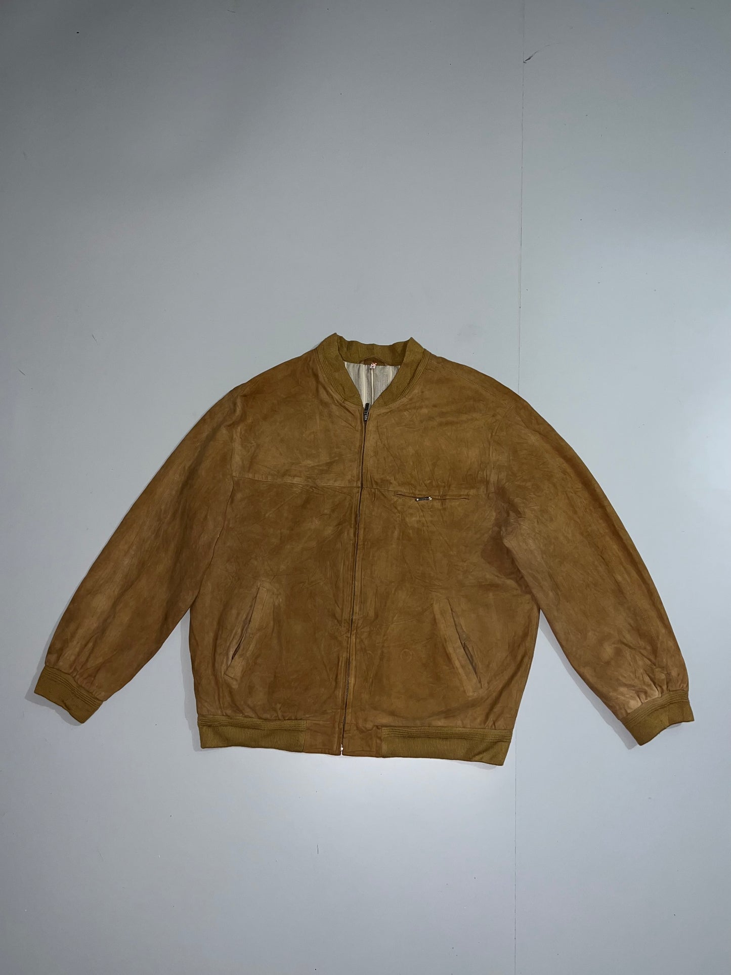!                                                                                                                                                            Super Premium Original Sued Leather Jacket (XL)