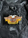 Vintage Harley-Davidson Women's Black Leather Jacket – Made in USA (M)