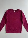 Raglan Crewneck Sweatshirt | Burgundy Maroon | Vintage Blank (S)