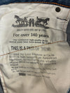 Levi’s Distressed Bleach-Splash Jeans (W:34) (L:40.5)