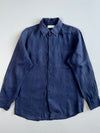 Uniqlo Navy Blue Premium Linen Shirt(M)