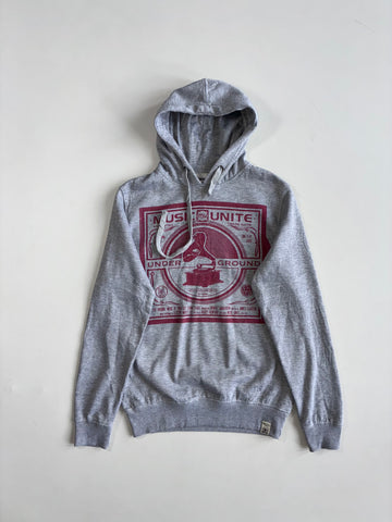 The Original Fleece | Grey Music Unite Graphic Hoodie (M)