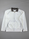Vintage Champion White Brown Collar Zip-Up (2XL/3XL)