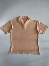 Fila | Vintage Pique Polo | Washed Tan T-Shirt (XL)