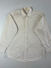 Lacoste Striped Button-Down Shirt – Cream (M)