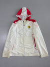 Puma Scuderia Ferrari White/Red Hooded Windbreaker Jacket Official F1 Team Merchandise (L)