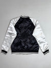 Browny Vintage Reversible Souvenir Satin Bomber Jacket – Black/White & Olive (M)