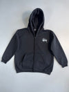 ZVintage Stüssy Black Zip-Up Streetwear Essential (L/XL)