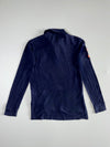 Polo Ralph Lauren Navy Long Sleeve Rugby Polo, Big Pony “Patch, Custom (S)