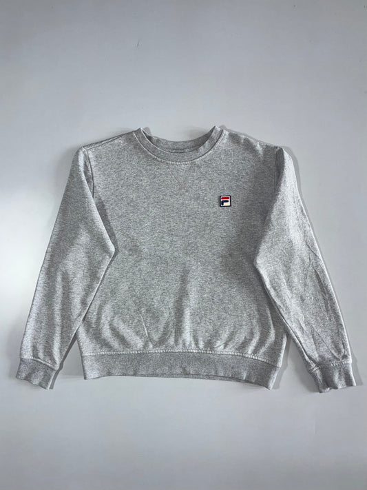 Fila | Small Logo Crewneck Sweatshirt | Grey Melange | (S)