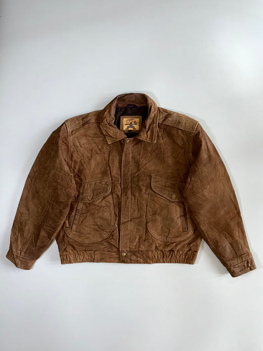 Phase -2 Premium Original Sued Leather Jacket (XL)