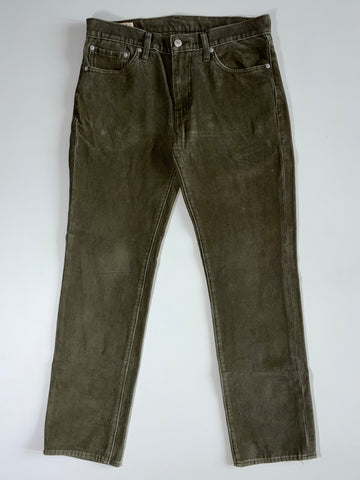 Levi’s 511 Olive Corduroy Straight Pants (W:32|L:39)