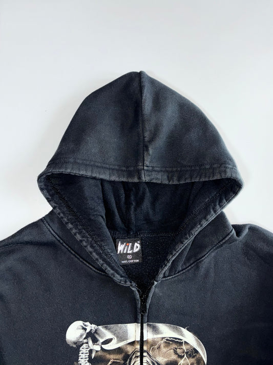 Wild Grim Reaper Graphic Zip Hoodie (XL)