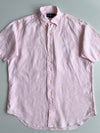 Ralph Lauren Pink Linen Short Sleeve Button-Down Shirt Classic Fit – (2XL)