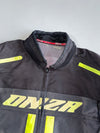Onza Italia | Mesh Moto Jacket | Black & Neon Yellow (Paded) (XS)