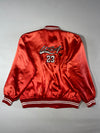 Vintage USA 23 Satin Varsity Bomber Jacket – Red (XL)