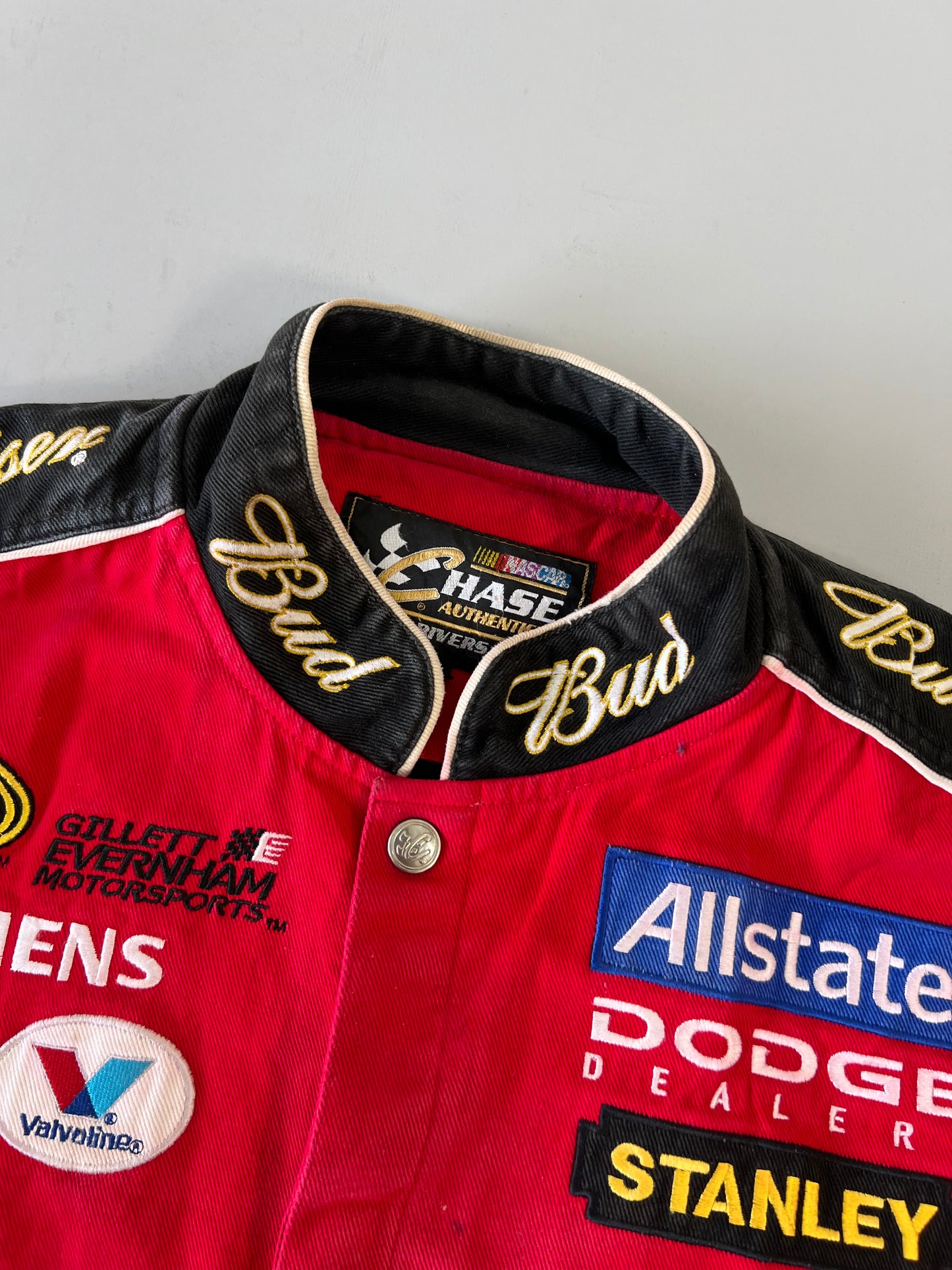 ZVintage Y2K NASCAR Budwiser racing jacket (RARE FIND) (XL/2XL)