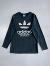 Adidas Originals Black Long Sleeve Trefoil Tee (L)
