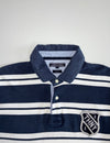 Tommy Hilfiger THNY Striped Rugby Polo – Navy/White (XL)