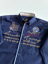 Y2K Arya Boy Navy Embroidered Yacht Club Racing Shirt (2Xl)