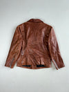 Vintage Master Town Brown Leather Biker Jacket (M)