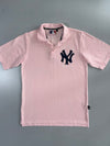 MLB | NY Yankees Pique Polo | Pink/Navy (M)