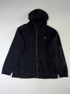 Adidas Black Zip-Up Hoodie – Sleeve Logo (XL)