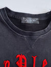 Philipp Plein “Illegal Fight Club” Sweatshirt | Faded Black | Red Gothic Logo | Straight Cut (M)