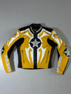 Hein Gericke Full Leather Motorcycle Racing Suit (PADDED) (Leather Jacket Size : S) (Leather Pant  :W:28|L:37) W/ Sliders