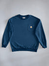 Carhartt WIP | “S/S Pocket” Loose Fit Long Sleeve Tee | Steel Blue (XL)