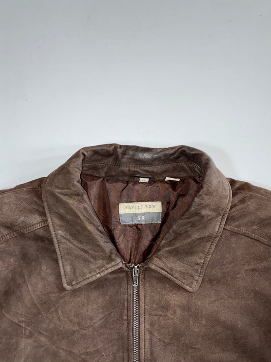 Savile Row Premium Original Leather Jacket (2XL)