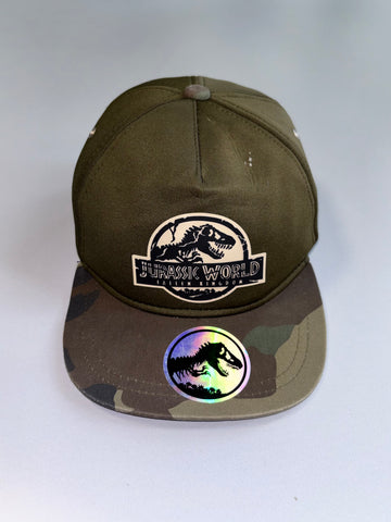 Jurassic World Fallen Kingdom Snapback Olive/Camo (Adjustable)