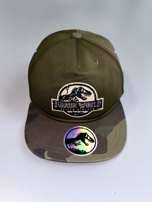 Jurassic World Fallen Kingdom Snapback Olive/Camo (Adjustable)