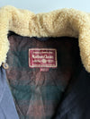 Marlboro Classics Navy Work Jacket – Sherpa Collar, Plaid Lined (XL)