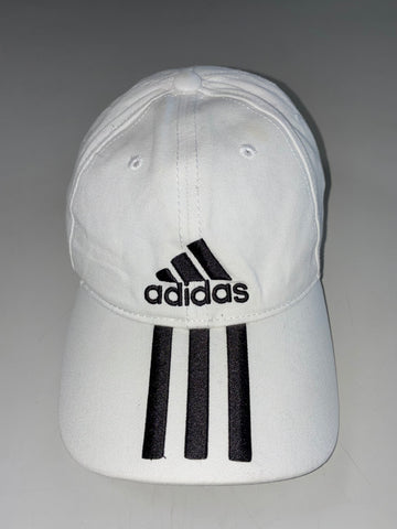Adidas Essentials 3-Stripes Cap – White/Black, (Adjustable)
