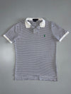 Polo Ralph Lauren Striped Custom Fit Polo (Navy/White) (L)