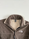 The North Face Polartec Brown Full-Zip Fleece Jacket (XL)