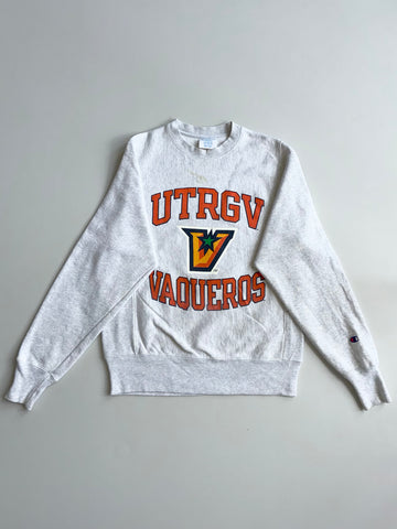 Champion Reverse Weave UTRGV Vaqueros Crewneck – Heather Grey – (S)