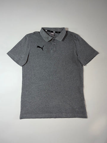 Puma | Grey Melange Polo T-Shirt | (S)