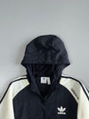 Adidas Originals Black Colorblock Windbreaker Hoodie (S)