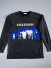 Vancarhell” Vintage-Wash Graphic Long Sleeve Tee – Black (XL)