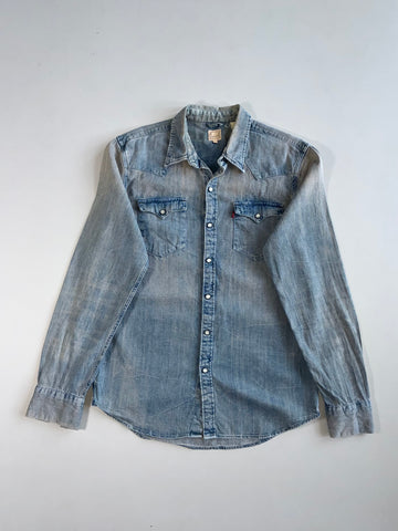 Levi’s Western Pearl Snap Denim Shirt (M)