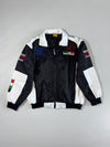 Honda F1 | Vintage Black White Racing Jacket | (XL)