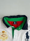 Polo Ralph Lauren Big Pony Colorblock Rugby Crest Polo T-Shirt (S)