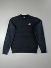 Nike Club Embroidered Swoosh Black Sweatshirt (M)